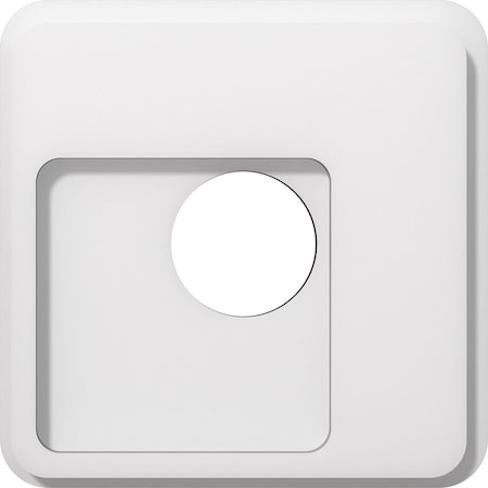 Ekena Millwork Lucan Architectural Grade PVC Contemporary Ceiling Medallion, 10"OD x 3"ID x 3 1/2"C x 1"P CMP10LN-03000